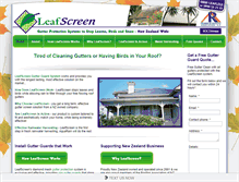 Tablet Screenshot of leafscreen.co.nz